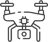 Ícone representando Consultoria, com símbolo de gráfico e análise